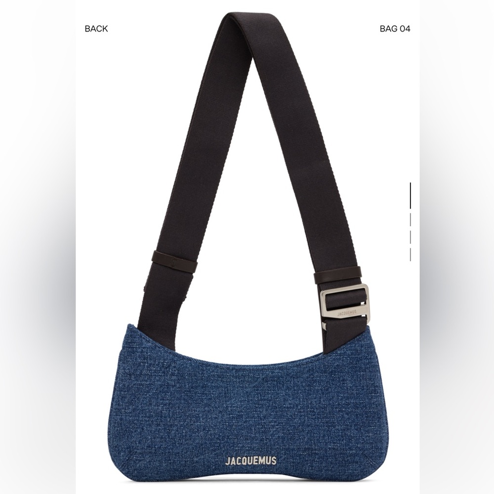 JACQUEMUS indigo La Bisou Gros Grain bag